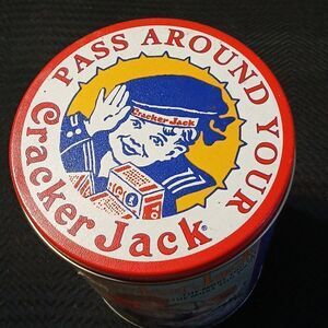 1992 Limited Edition Cracker Jack Popcorn tin with lid